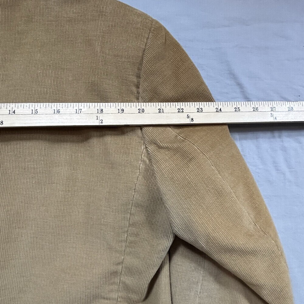 Haggar Vintage Single Breasted Tan Corduroy Sport Jacket Blazer 40 - Picture 9 of 11
